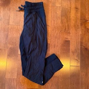 Black Lululemon Loose Fitting Crops